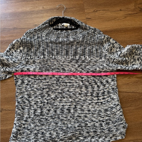 Eileen Fisher Black and White Peruvian Organic Cotton Knit Women's Sweater Sz M - Picture 6 of 8